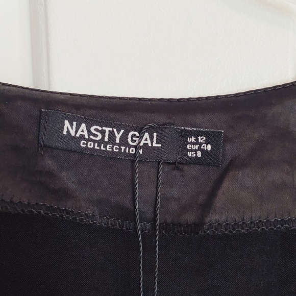 NastyGal black wrap blouse - Picture 3 of 4